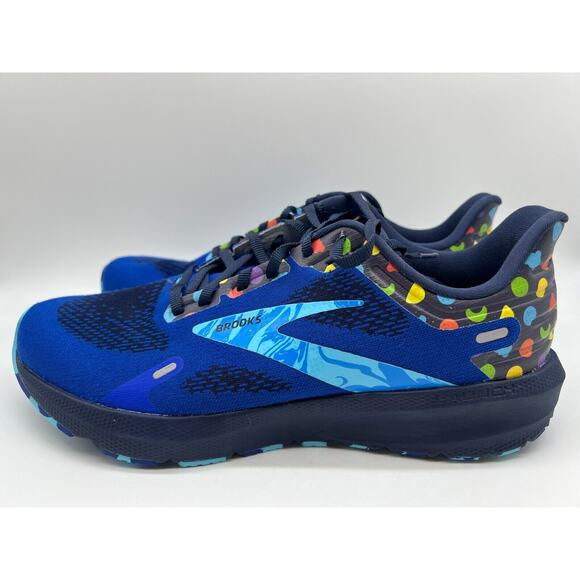 Brooks Launch 9 Running Shoes Blue/Peacoat/Yellow Men's Size 10, - Picture 2 of 12